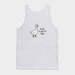 Honk If You're Silly Goose Design Tank Top